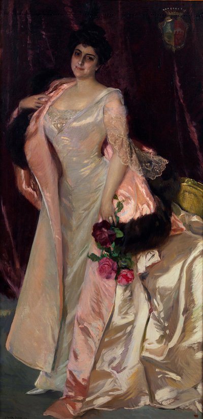 Portrait of Mercedes Mendeville, Countess of San Felix by Joaquín Sorolla
